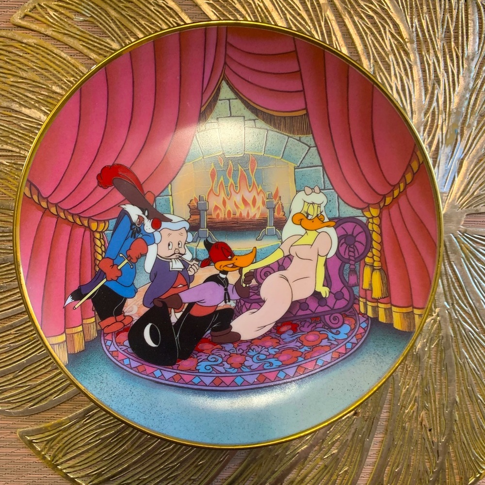 Franklin Mint Looney Tunes Plate Scarlet Pumpernickel Halloween Edition